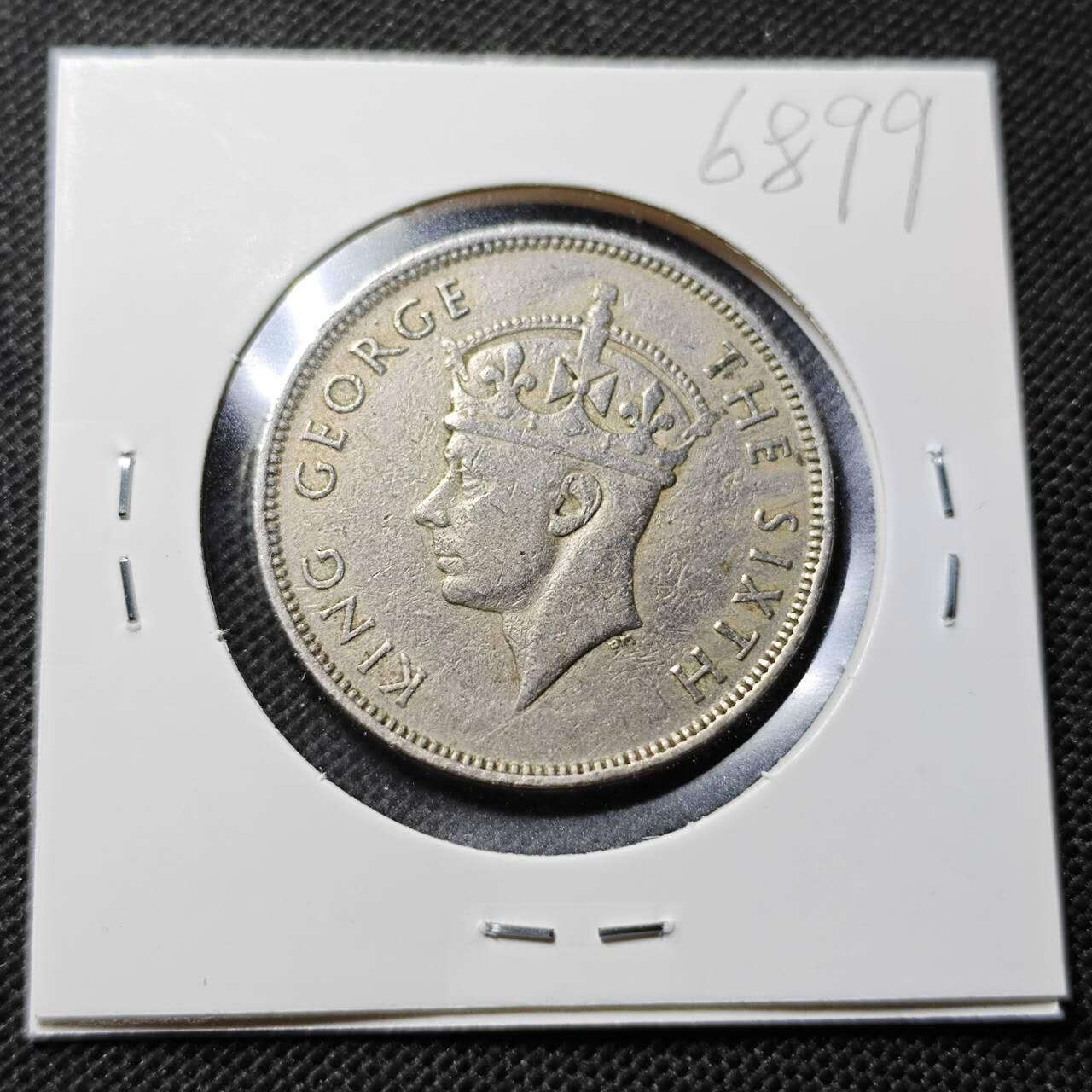 KK钱币收藏小铺  第368场  2月预留时间 周末发货 1950 英属塞浦路斯1卢比