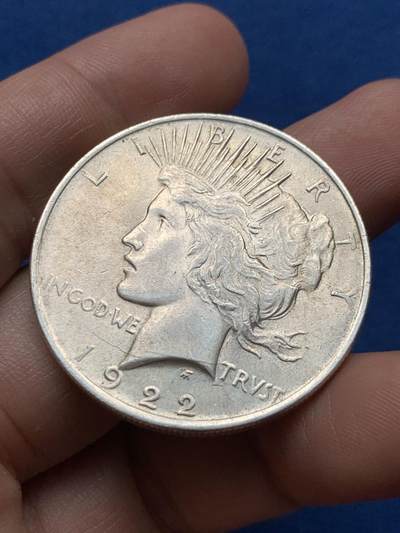 《竞宝斋》第437场 周日，周一2场连拍 （全场包邮） 美国1922年和平1美元银币