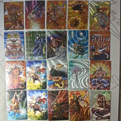 花开卡拍第47期（11月16号周日截拍，品控勿拍!!!拍品不寄存，运费5元，自制卡难免瑕疵，可能存在轻微撞角爆边等出厂瑕疵，品控介意勿拍！） - 权迎东水浒粗闪卡54张，不成套