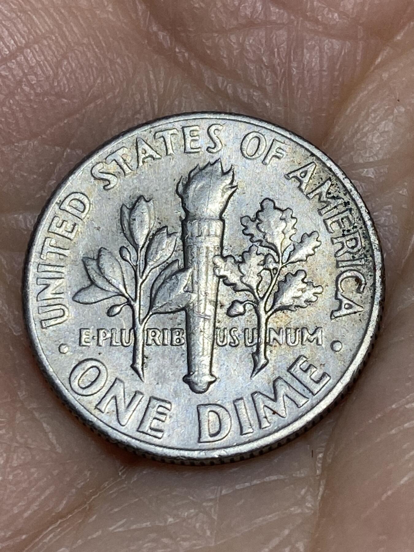 2025年第一百二十七场(总第一百五十三场）外国好品章牌、散币(免佣金) 美国🇺🇸1966年1角(罗斯福1角第二版，早期年份，无标版)