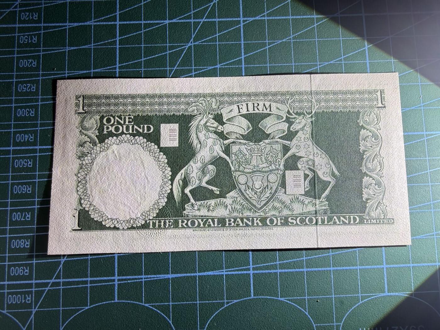 【炜奕收藏】，第五十期 1970年苏格兰皇家银行1镑，UNC品相，少见品种