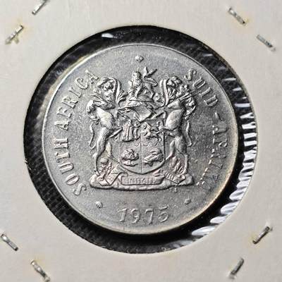 KK钱币收藏小铺  第368场  2月预留时间 周末发货 -  1975南非50分
