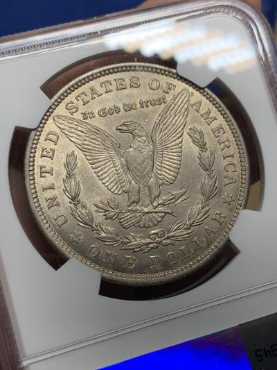 《竞宝斋》第437场 周日，周一2场连拍 （全场包邮） NGC MS62 美国1921年摩根一美元银币