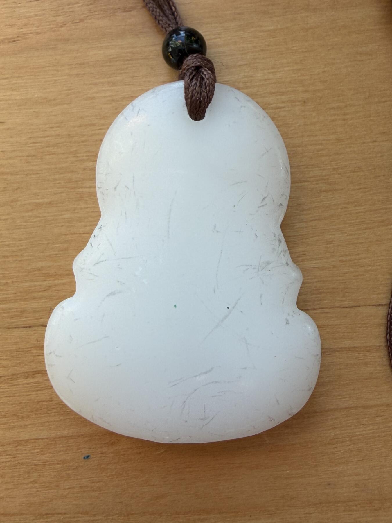 海外回流精品拍卖11.16 日本回流玉项链-吊坠尺寸：4.5cm