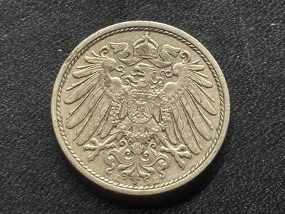 邮泉阁限时拍卖第三十五场 德国硬币专场（硬币在国外。请付邮费6元。） 德意志帝国1909年10芬尼E版