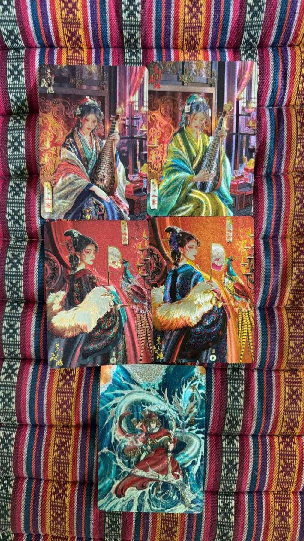 光影卡牌第25期，各家亲签，各家套卡，持续收拍品 百里大小乔粗闪+花容粗闪