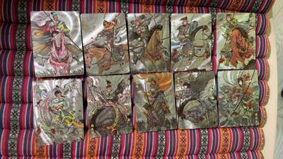 光影卡牌第25期，各家亲签，各家套卡，持续收拍品 - 超吉梦杨家将特卡冷烫粗闪10张