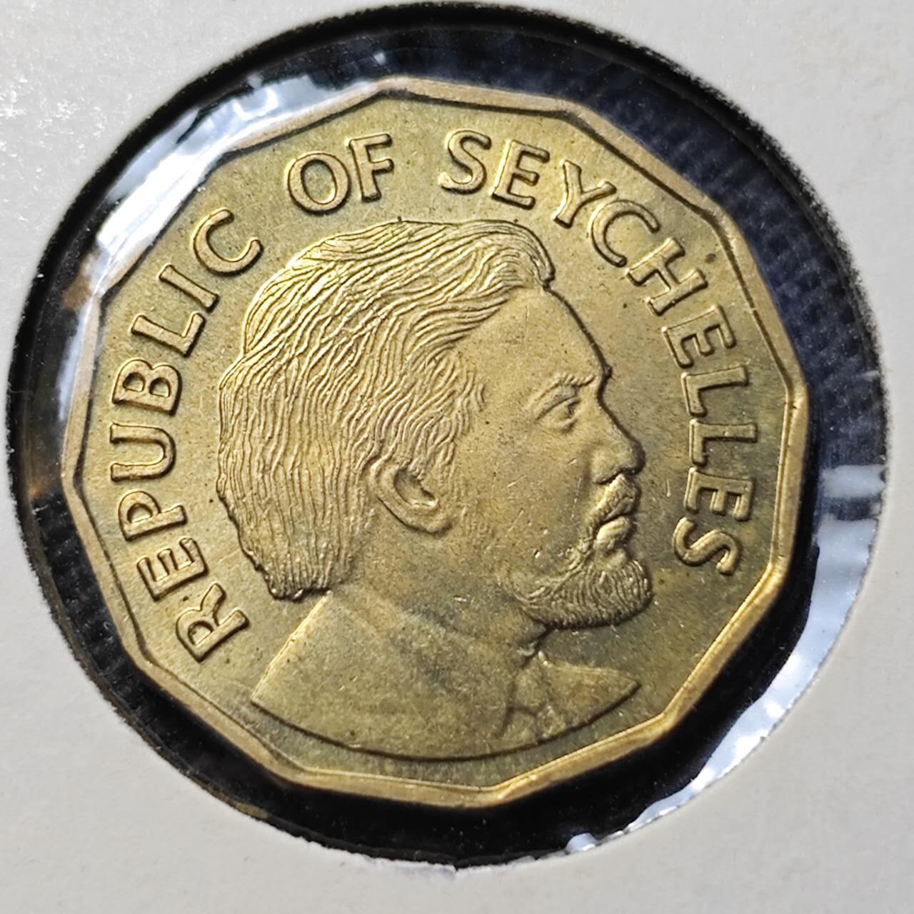 KK钱币收藏小铺  第368场  2月预留时间 周末发货  1976塞舌尔10分 好品铜币