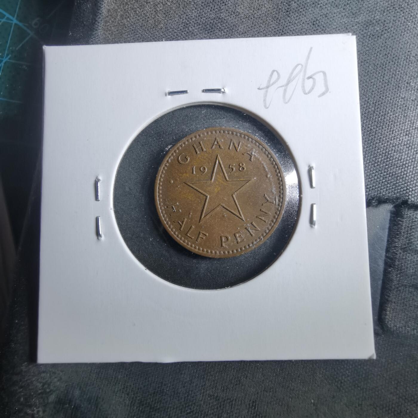 沼泽如烟--第899场 加纳1958年半便士