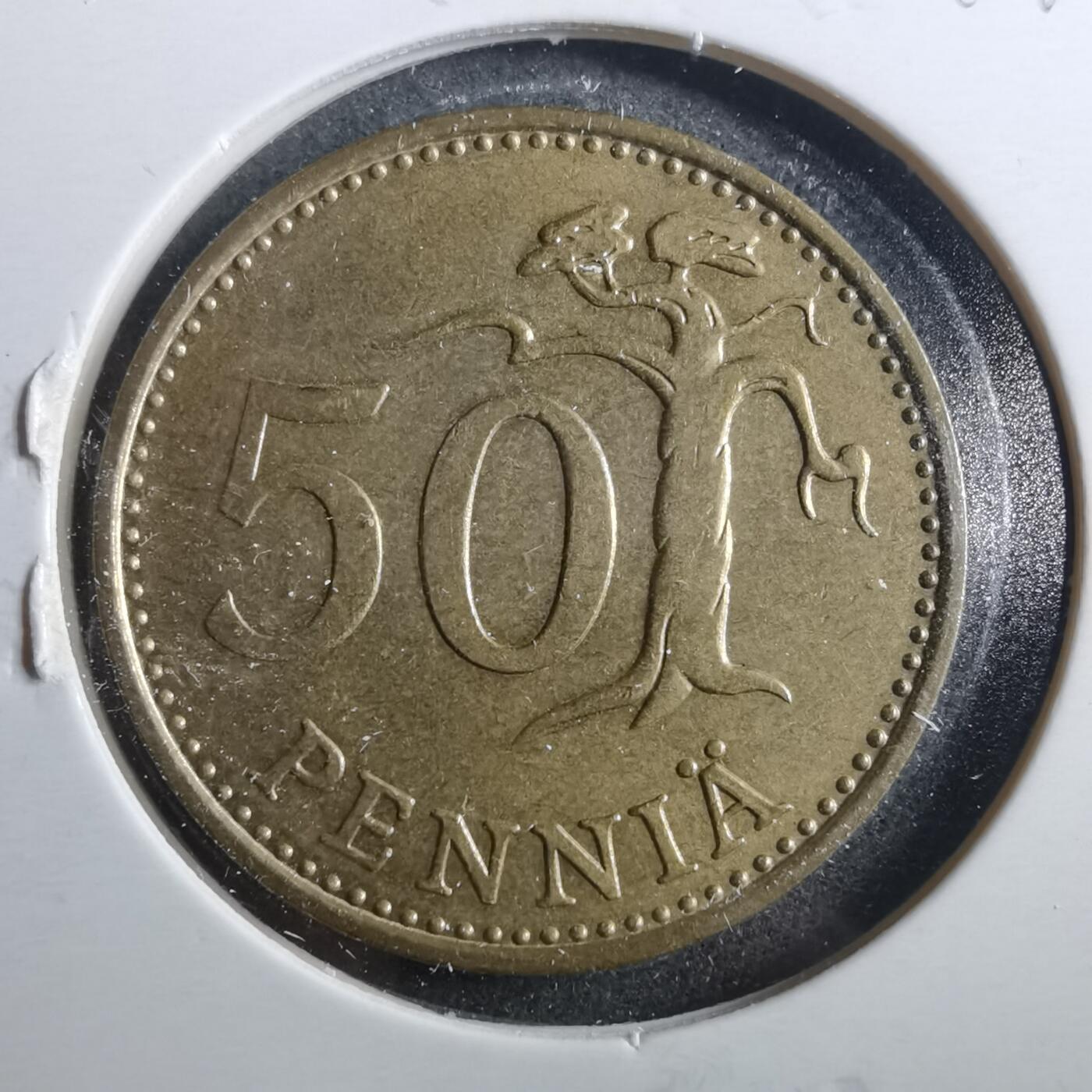 沼泽如烟--第899场 芬兰1988年50芬尼