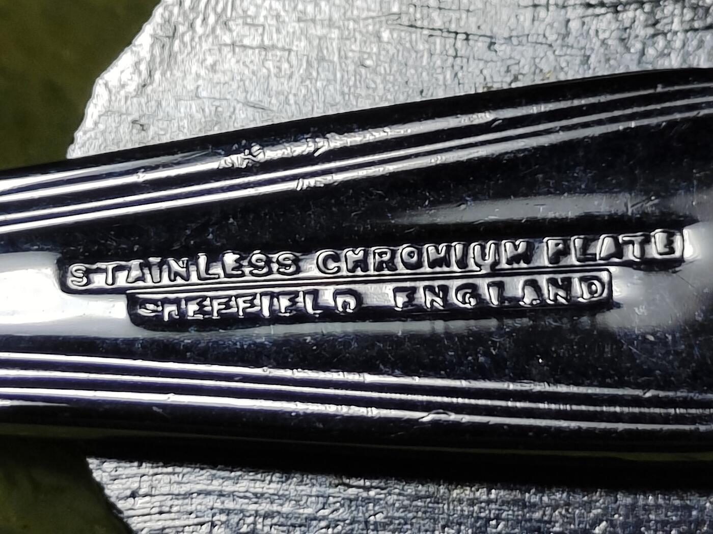 2025年第一百二十七场(总第一百五十三场）外国好品章牌、散币(免佣金) 英国🇬🇧谢菲尔德产镀铬不锈钢餐勺