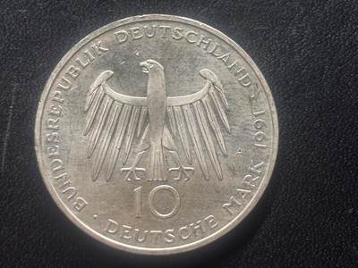 邮泉阁限时拍卖第三十五场 德国硬币专场（硬币在国外。请付邮费6元。） 德国联邦共和国1991年10马克纪念银币