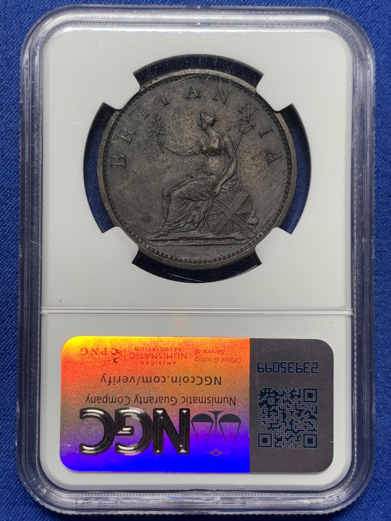 《竞宝斋》第437场 周日，周一2场连拍 （全场包邮） NGC UNCD 英国 1806年 乔治三世 1便士铜币 SOHO厂经典出品