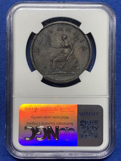 《竞宝斋》第437场 周日，周一2场连拍 （全场包邮） NGC UNCD 英国 1806年 乔治三世 1便士铜币 SOHO厂经典出品