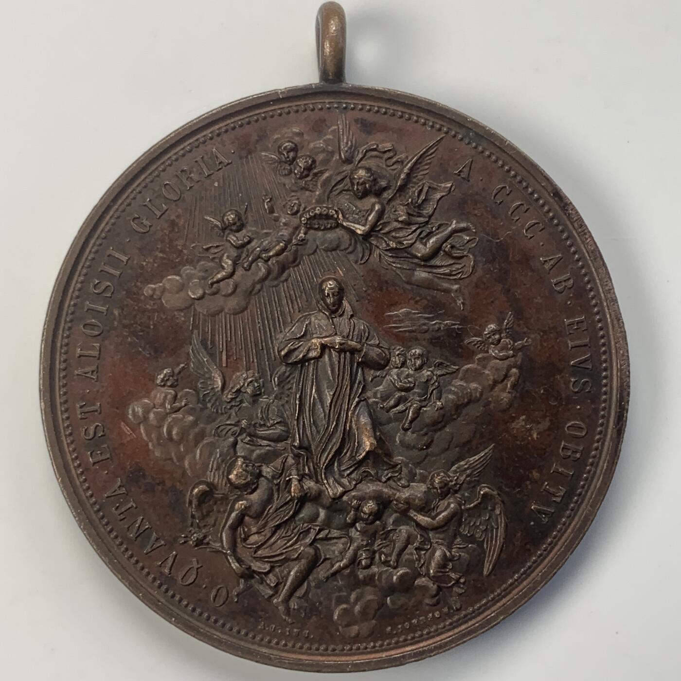 掌中浮雕-藏着的欧洲第041场 19世纪瑞士宗教题材大铜章， 47mm