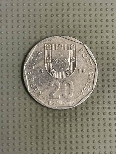 2025年第112场各国散币拍卖（总第112场） - 葡萄牙1988年20埃斯库多