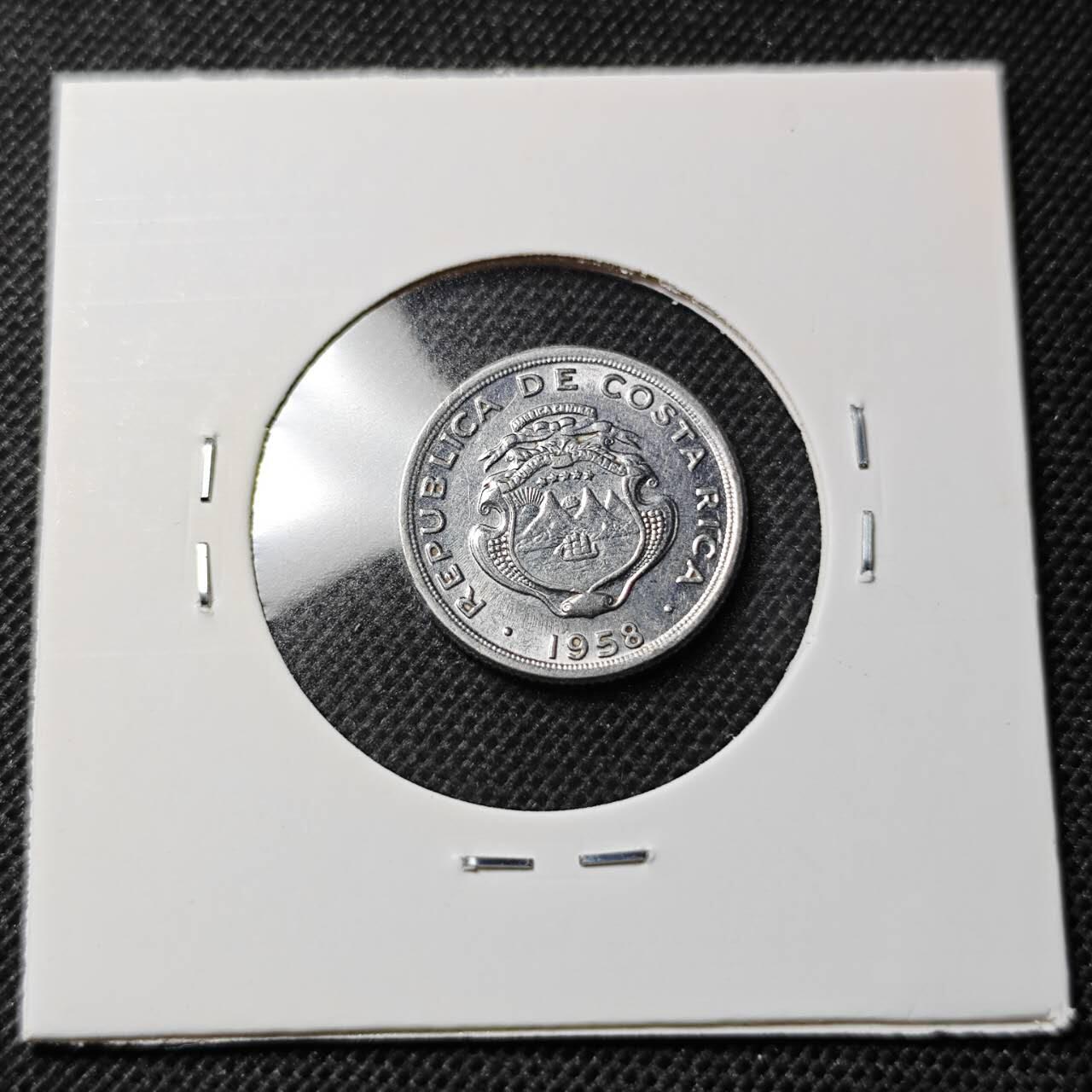KK钱币收藏小铺  第368场  2月预留时间 周末发货  1958哥斯达黎加10分