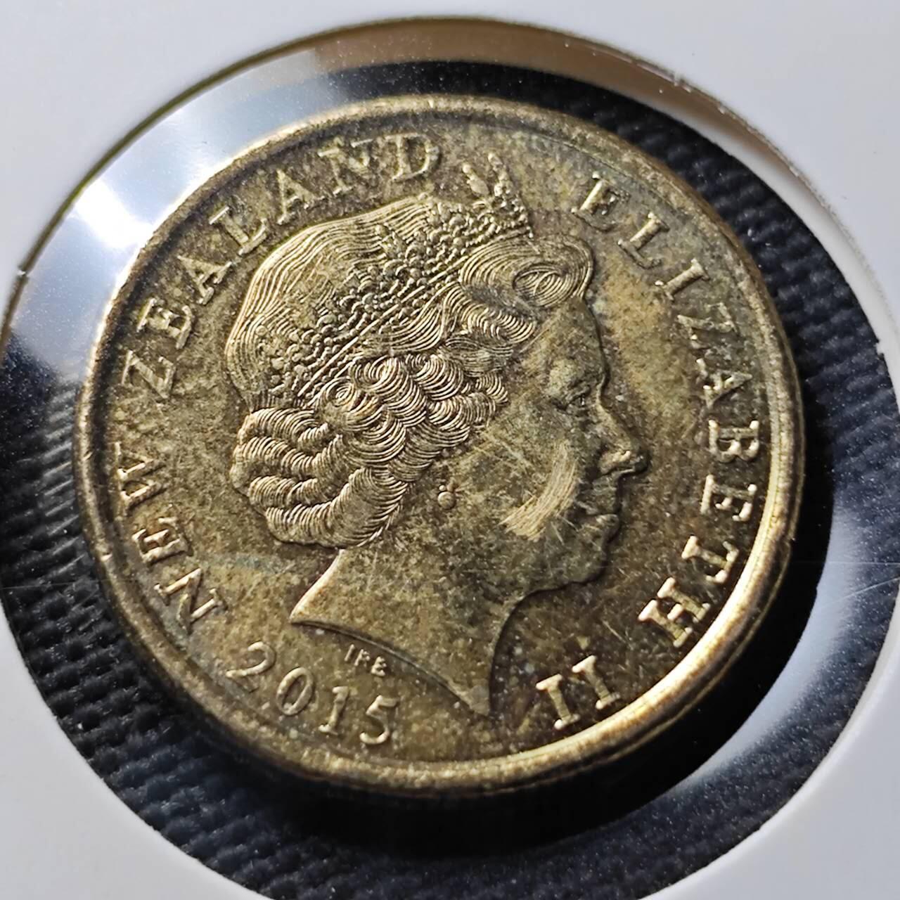 KK钱币收藏小铺  第367场  2月预留时间 周末发货  2015新西兰1元