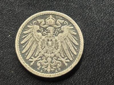 邮泉阁限时拍卖第三十五场 德国硬币专场（硬币在国外。请付邮费6元。） 德意志帝国1899年5芬尼A版