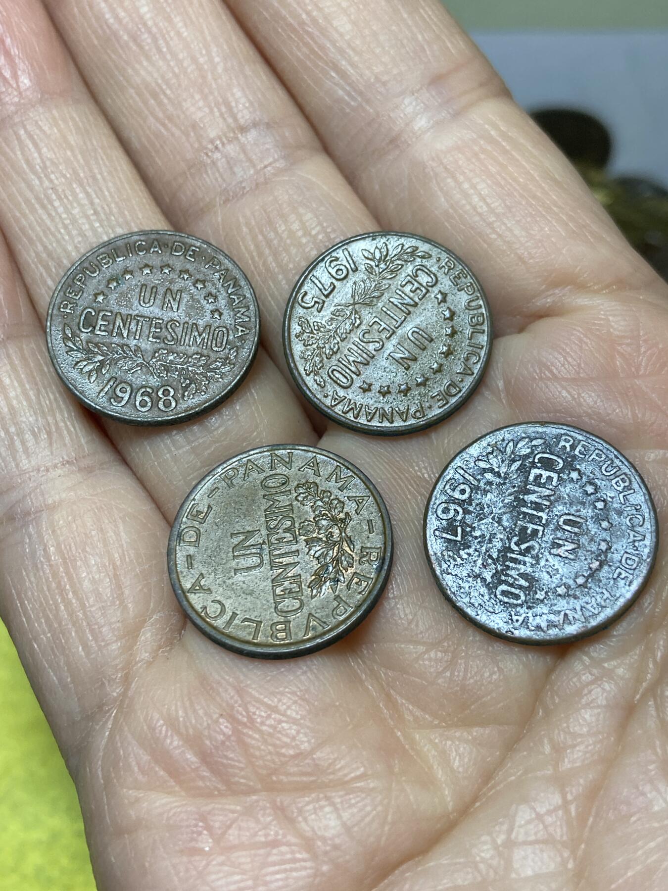 2025年第一百二十六场(总第一百五十二场）外国好品散币(免佣金) 巴拿马🇵🇦1分4枚：1935年(首版首发年)，67年、68年、75年