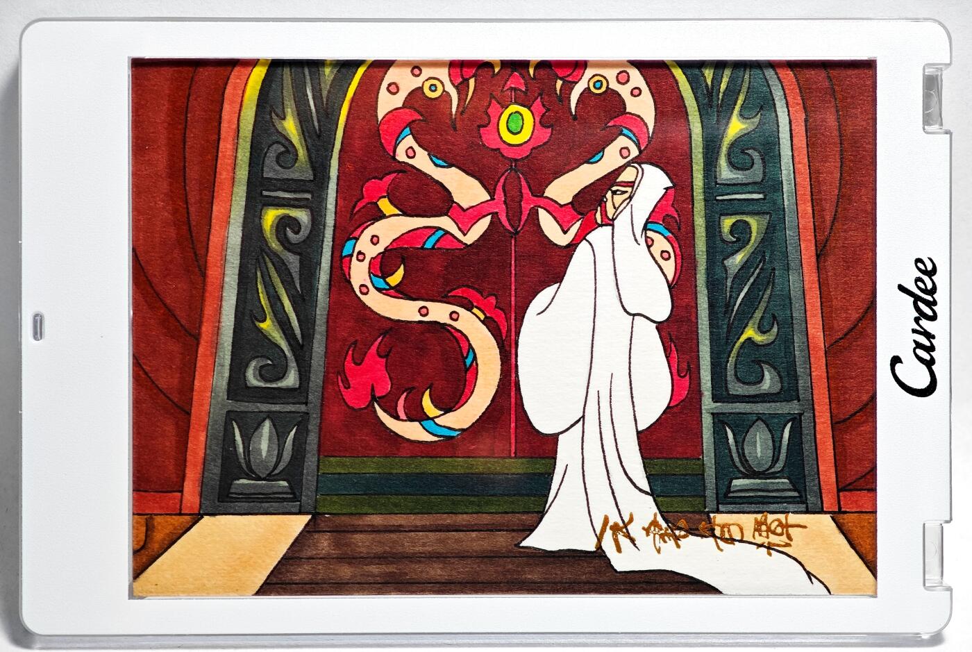 白泽拍卖卡牌手绘专场第28期（细雨生寒、寻梅闻香） 2025 卡星手绘卡 天书奇谭  老狐妖  尔玉亲签 卡砖封装