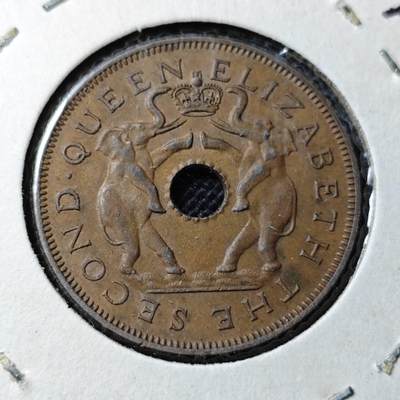 KK钱币收藏小铺  第368场  2月预留时间 周末发货 -  1963罗得西亚1便士铜币 