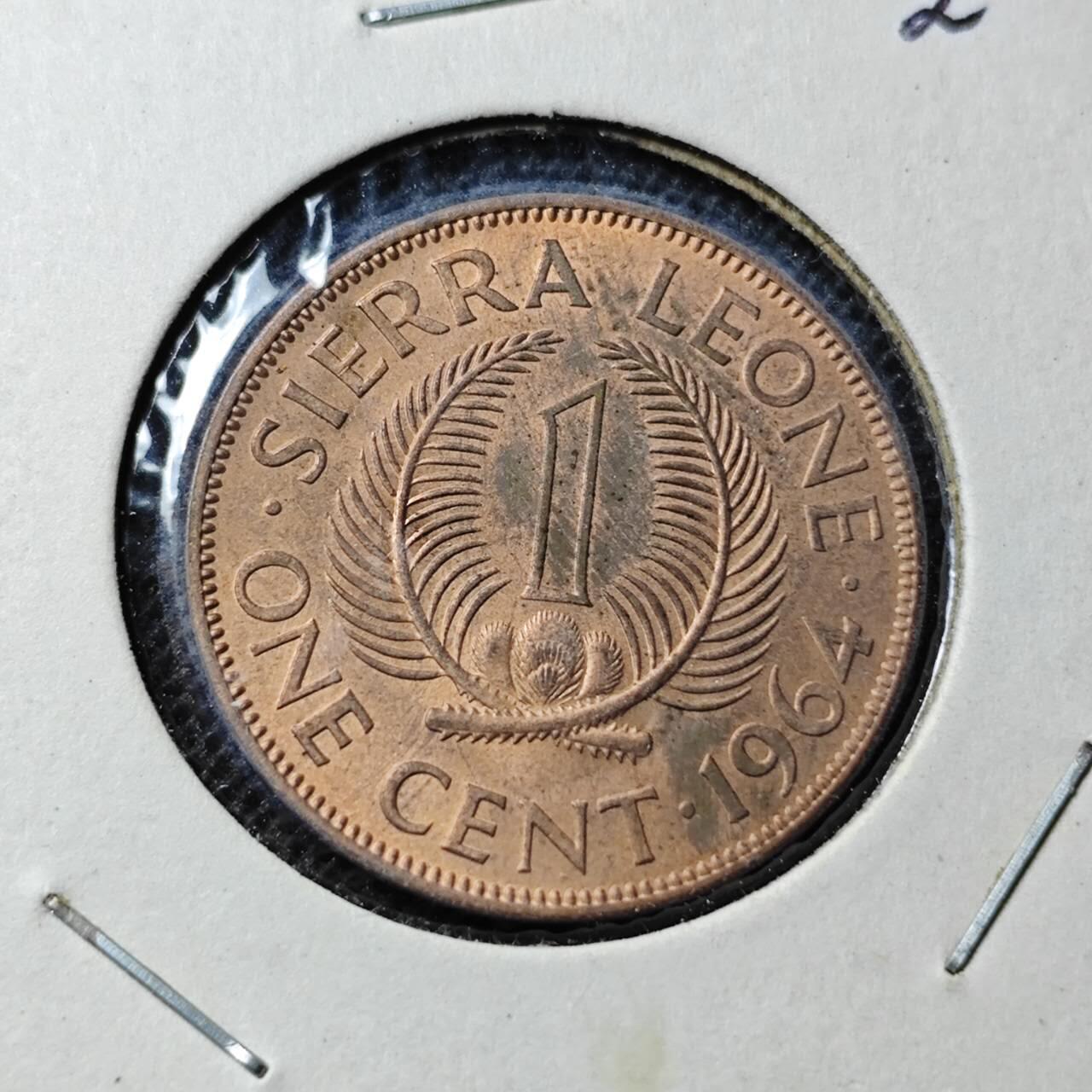 KK钱币收藏小铺  第368场  2月预留时间 周末发货  塞拉利昂1分铜币