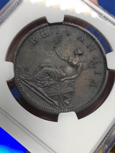 《竞宝斋》第437场 周日，周一2场连拍 （全场包邮） NGC UNCD 英国 1806年 乔治三世 1便士铜币 SOHO厂经典出品