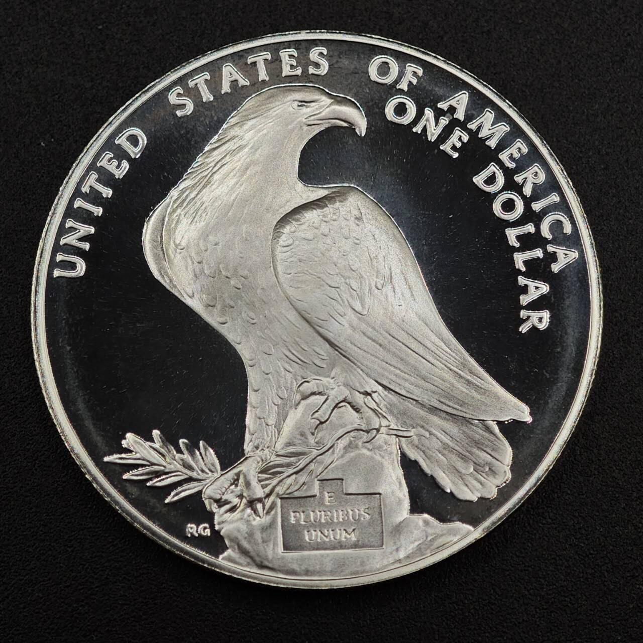 【淘币小摊】实时拍第七百九十五拍   银币套币场   满百包邮可预留二周 每周一统一发货   美国1984年洛杉矶奥运会一美元精制银币重26.7克900银 银价265