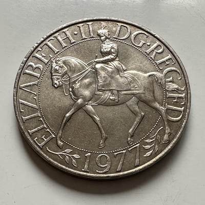 🌹外币初藏🌹🐯2025年第126场  每周二四六晚8️⃣点 接代拍 - 英国1977年克朗币