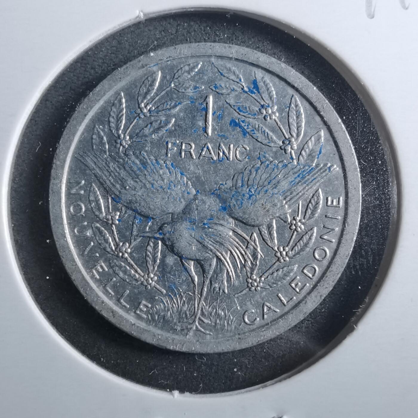 沼泽如烟--第899场 法属新喀里多尼亚1983年1法郎