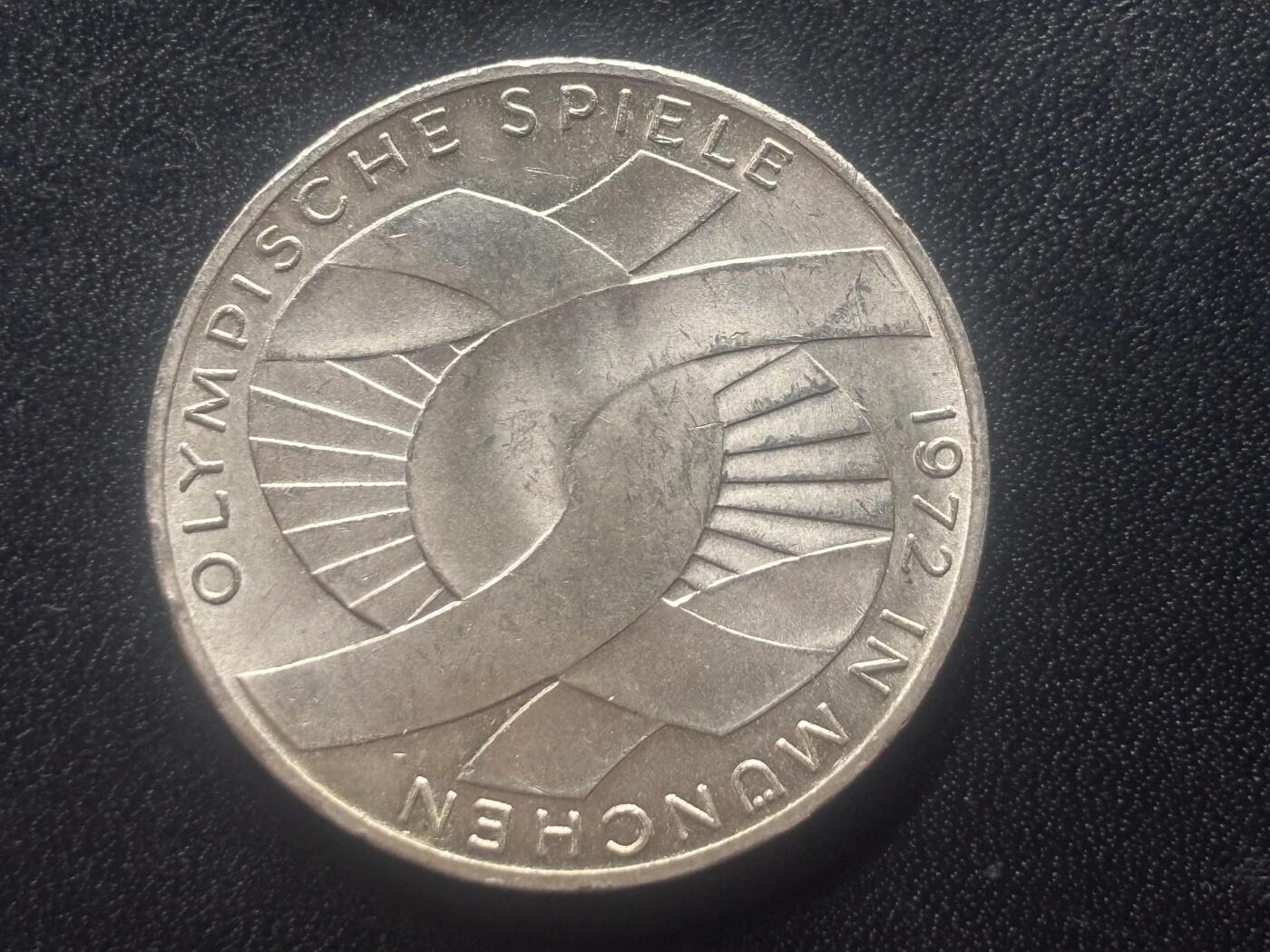 邮泉阁限时拍卖第三十五场 德国硬币专场（硬币在国外。请付邮费6元。） 西德（联邦德国）1972年10马克纪念银币观众D版