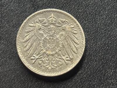 邮泉阁限时拍卖第三十五场 德国硬币专场（硬币在国外。请付邮费6元。） 德意志帝国1919年5芬尼E版