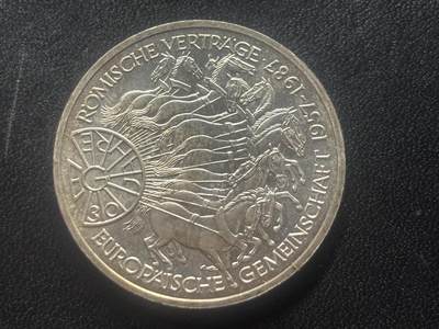 邮泉阁限时拍卖第三十五场 德国硬币专场（硬币在国外。请付邮费6元。） - 西德（联邦德国）1987年10马克纪念银币