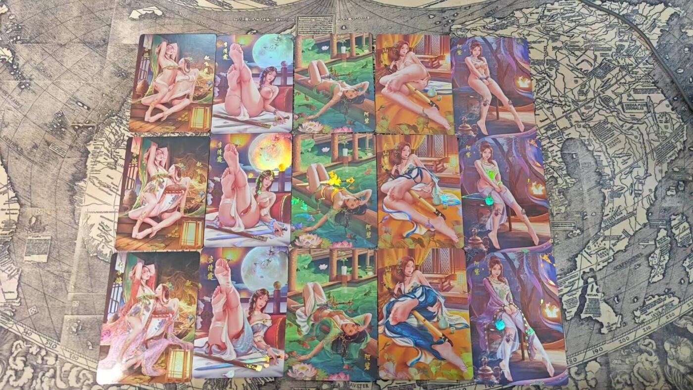 光影卡牌第25期，各家亲签，各家套卡，持续收拍品 青鸾射八雕之天龙八部精扣彩闪15张