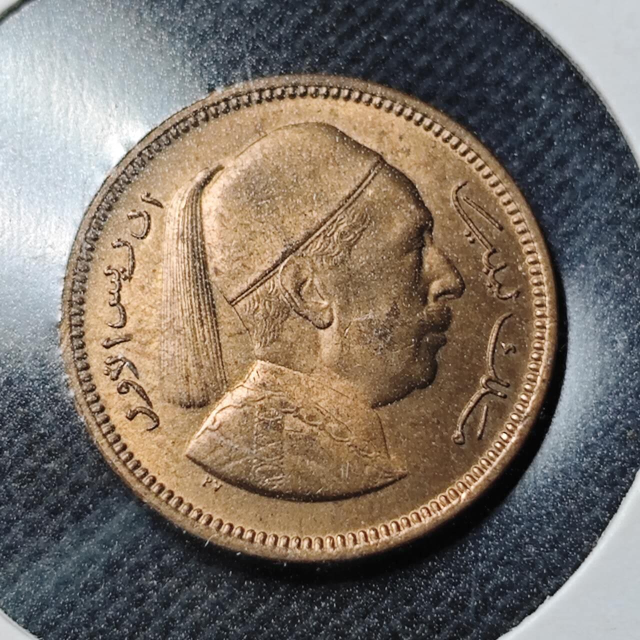 KK钱币收藏小铺  第368场  2月预留时间 周末发货  利比亚1米利姆铜币 好品