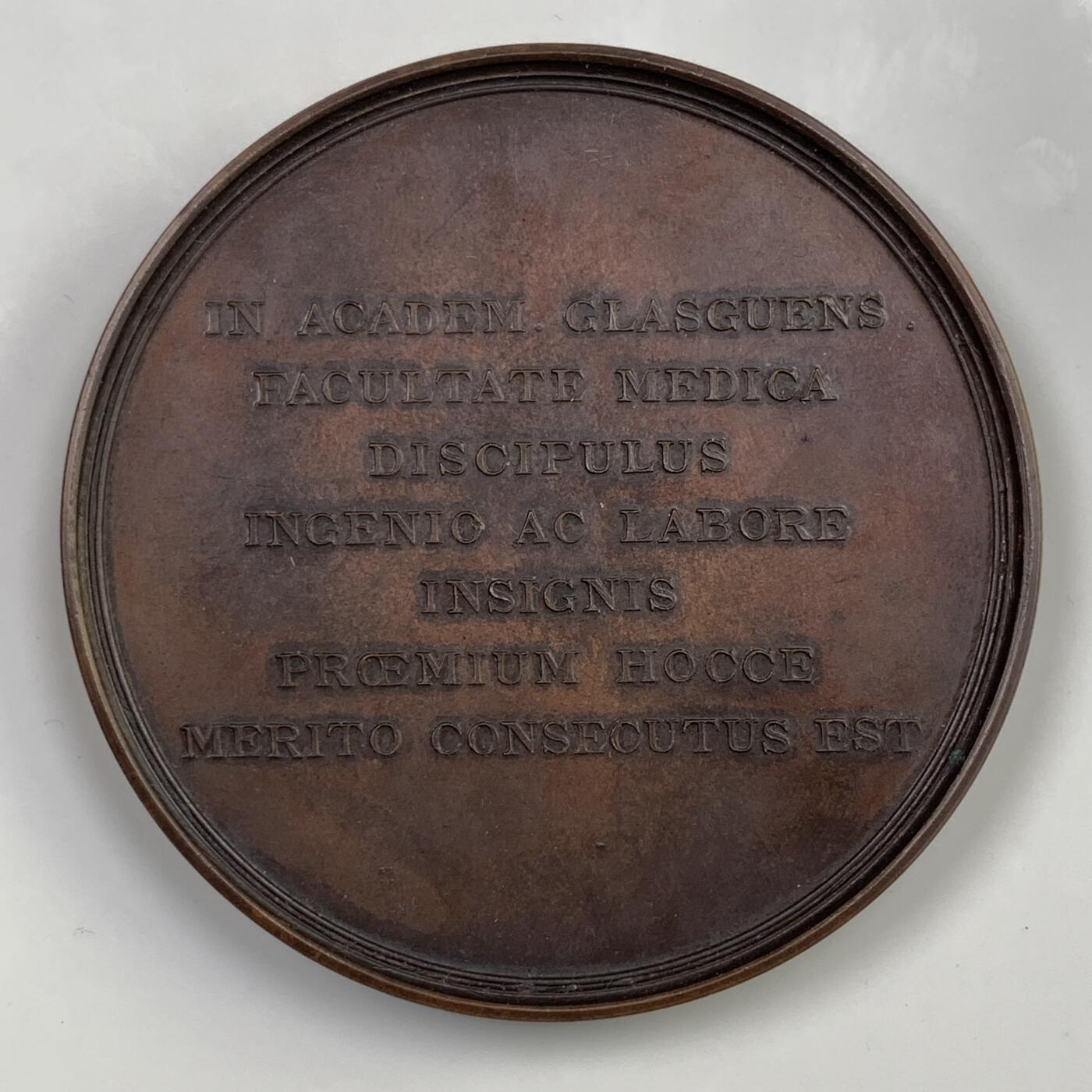 掌中浮雕-藏着的欧洲第041场 1938年英国格拉斯哥大学威廉.亨特纪念大铜章，70mm，1938年实发