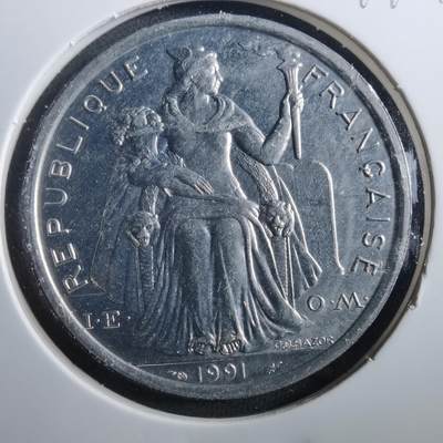 沼泽如烟--第899场 - 法属新喀里多尼亚1991年5法郎