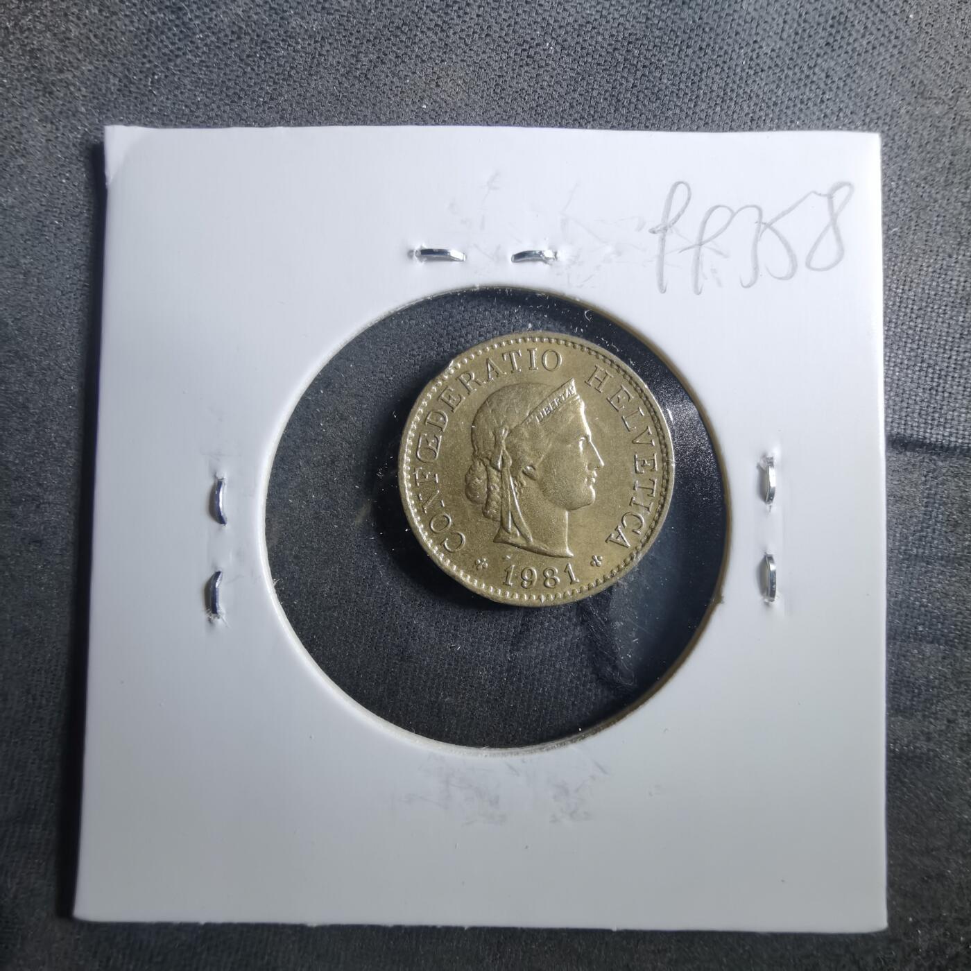 沼泽如烟--第899场 瑞士1981年五分