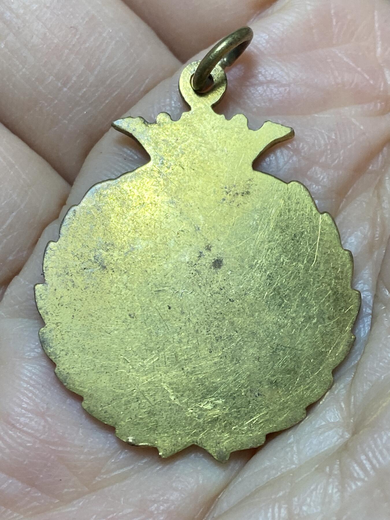 2025年第一百二十七场(总第一百五十三场）外国好品章牌、散币(免佣金) 盾徽图案章牌，重12.46克