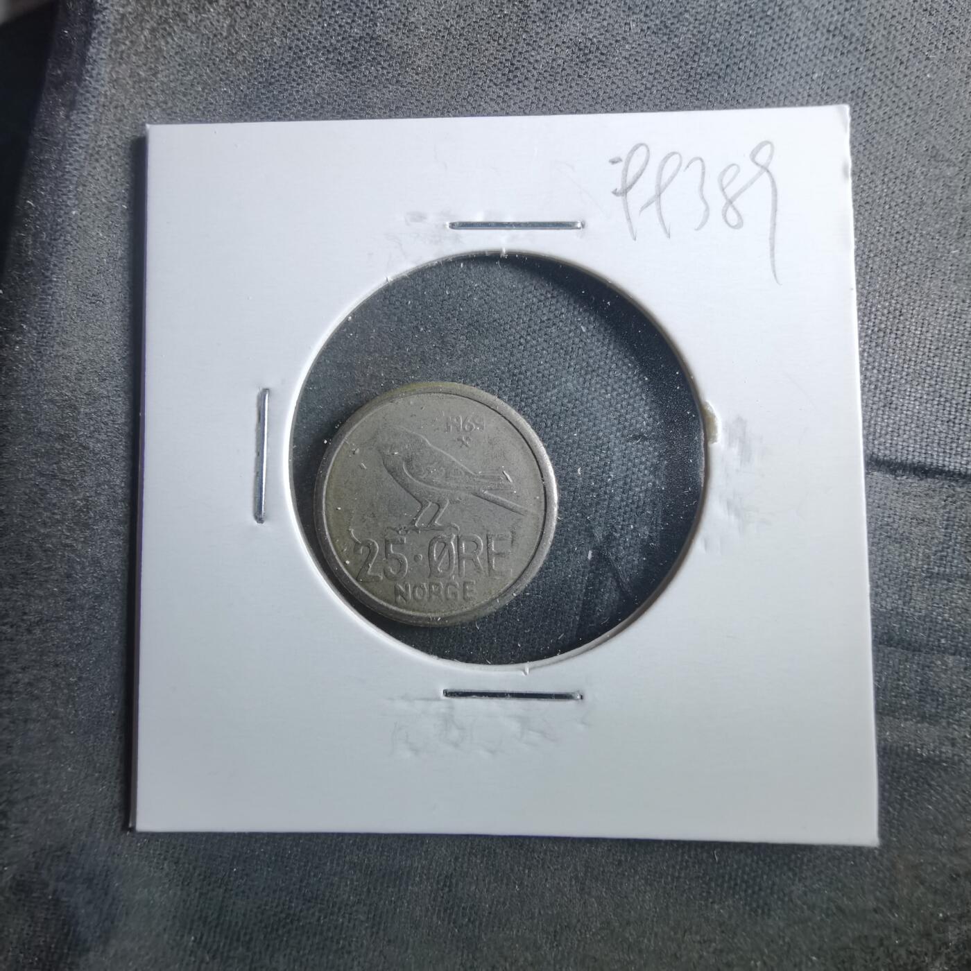 沼泽如烟--第899场 挪威1969年25欧尔