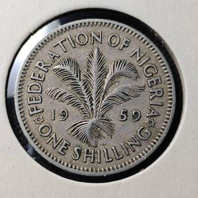 KK钱币收藏小铺  第368场  2月预留时间 周末发货 -  英属尼日利亚1先令