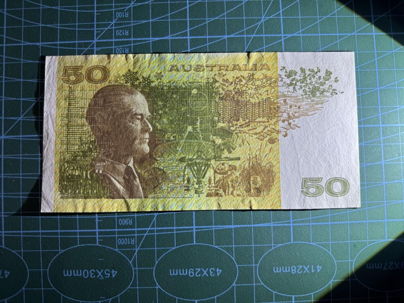 【炜奕收藏】，第五十期 1985年澳大利亚50元，AU品相