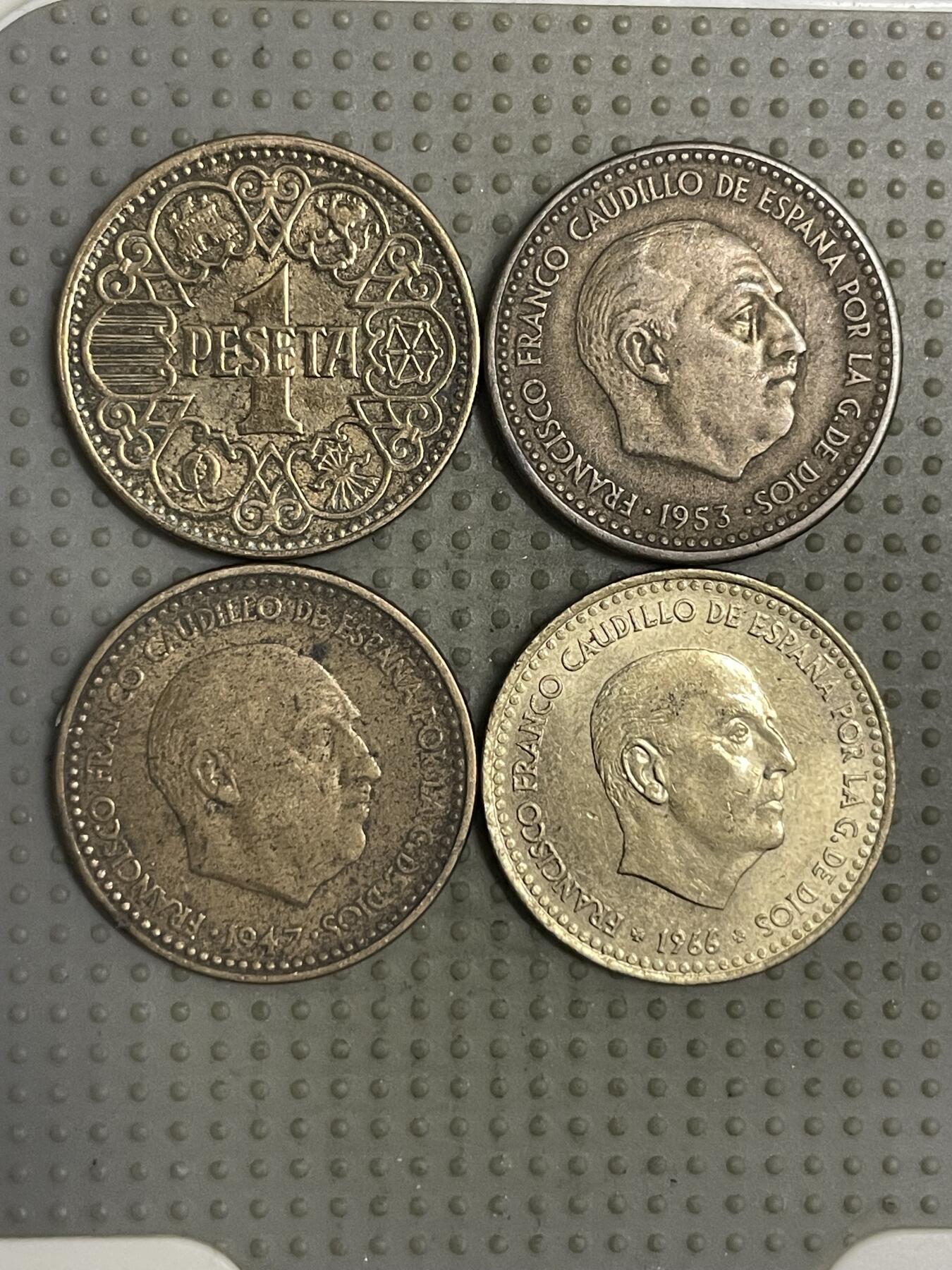 2025年第110场各国散币拍卖（总第110场） 西班牙1比赛塔4枚不同