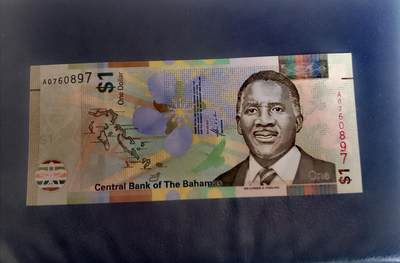 全新巴哈马2017年A冠1元靓品纸币 - 全新巴哈马2017年A冠1元靓品纸币
