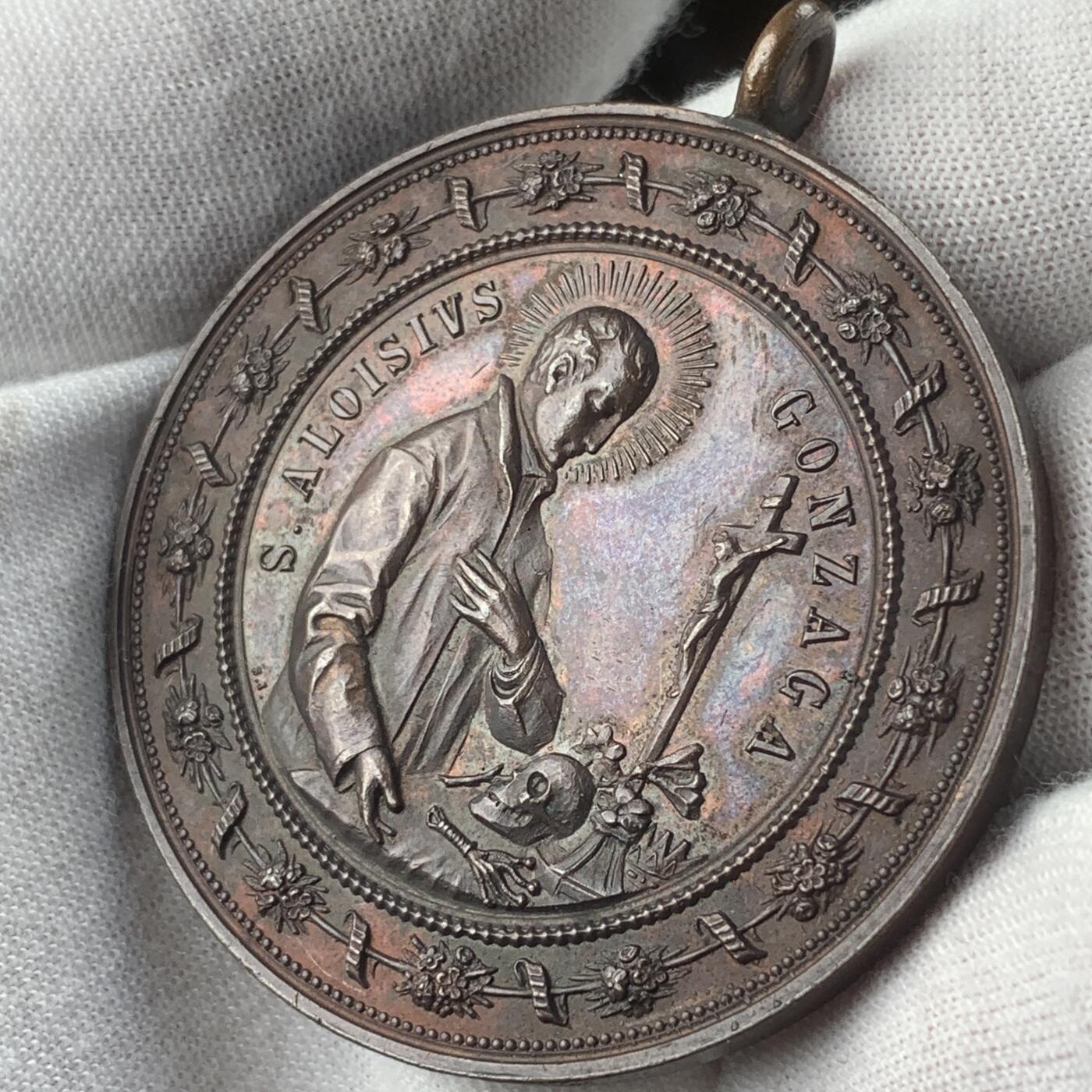 掌中浮雕-藏着的欧洲第041场 19世纪瑞士宗教题材大铜章， 47mm