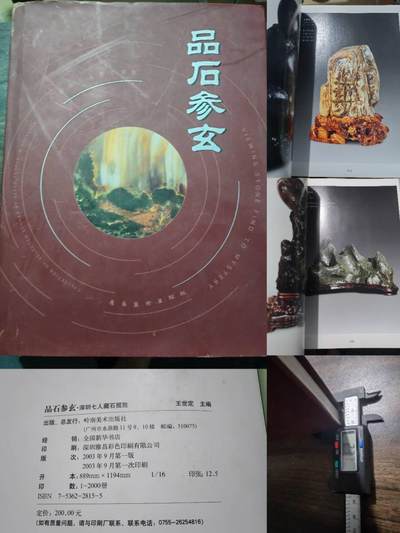 各大知名拍品公司，经典拍卖画册专场 - 品后参玄，藏石，售价200元。很重。
