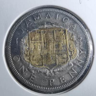 沼泽如烟--第899场 - 牙买加1945年1便士有涂层