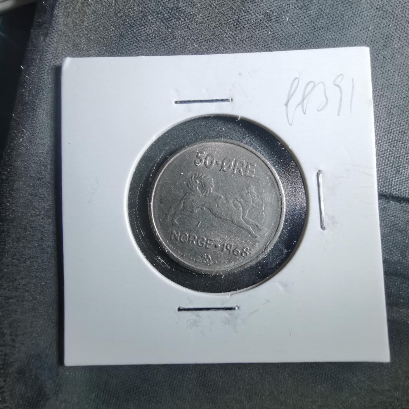沼泽如烟--第899场 挪威1968年50欧尔