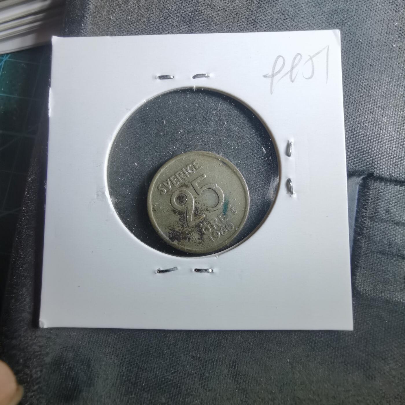 沼泽如烟--第899场 瑞典1960年25欧尔银币